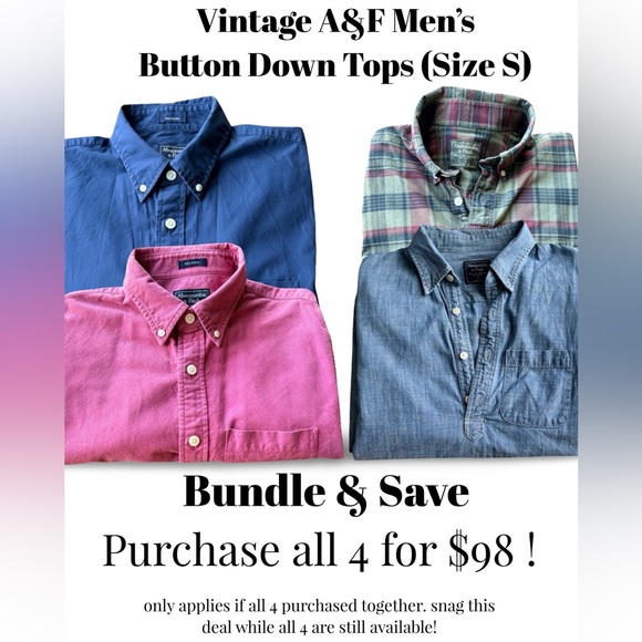 Vintage Y2K Abercrombie & Fitch Oxford Shirt Men’s S Pink Nantucket Red Relaxed - Picture 16 of 16